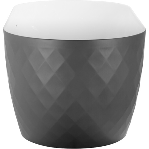 Ванна акриловая Black&White Swan 170x80 см серая - фото 3