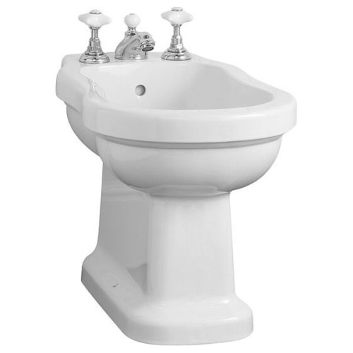 Биде напольное Devon & Devon Blues смеситель на 3 отверстия - фото 1