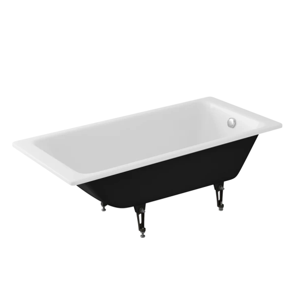 Ванна чугунная Delice Parallel 180x80 белая, приставные, встраиваемые - фото 7