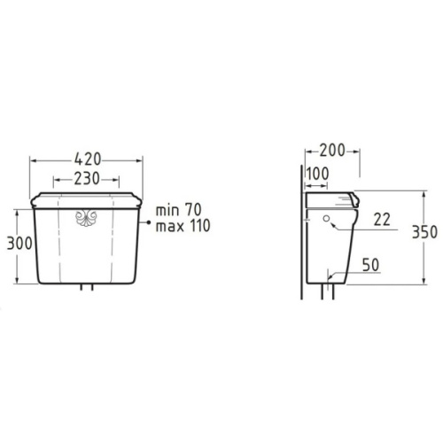 Унитаз напольный с высоким бачком Migliore Impero 20794 фурнитура хромированная - фото 3