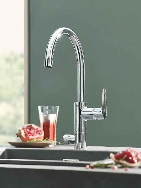 Смеситель для кухни с функцией фильтрации воды Grohe Blue 30385000, с поворотным изливом - фото 7