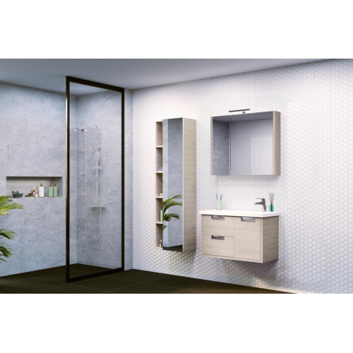 Тумба с раковиной подвесная Roca Etna 857301 80 см с двумя ящиками и дверкой - фото 2