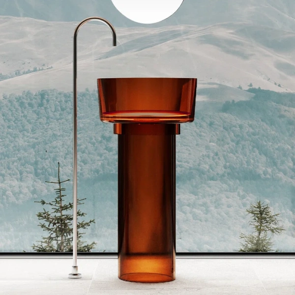 Раковина напольная Abber Kristall AT2702 45 см прозрачная