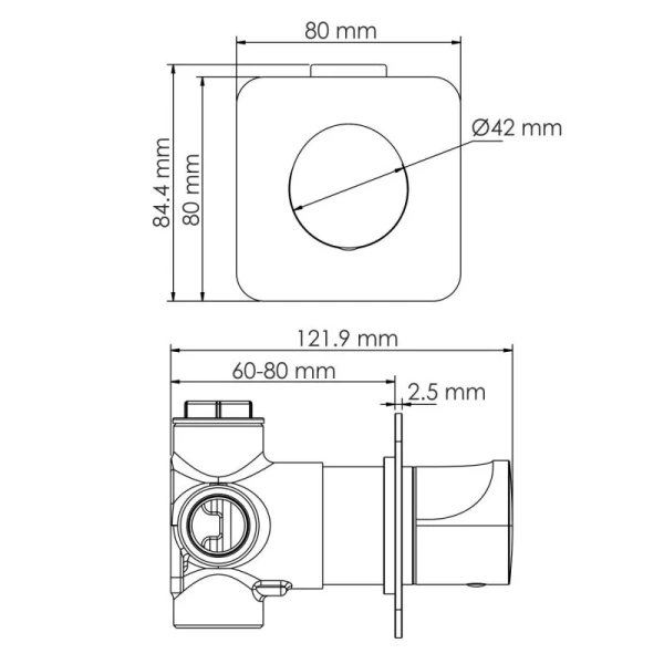 Переключатель потоков WasserKRAFT Asphe на 2 потребителя - фото 2