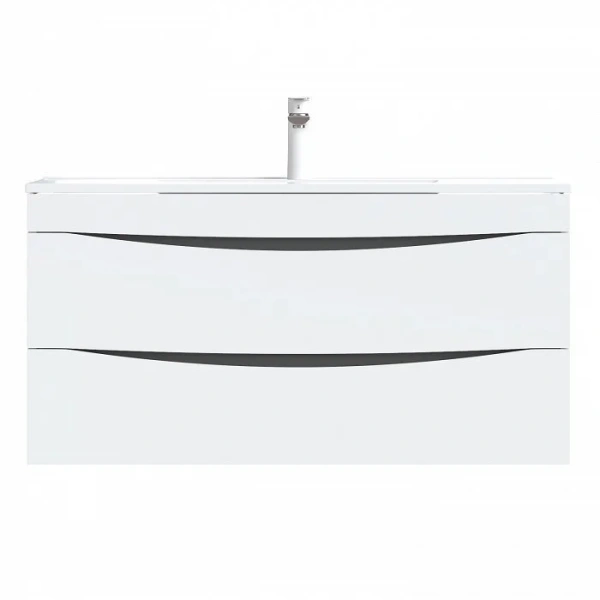 Тумба с раковиной подвесная IDDIS Cloud CLO10W1i95K 100 см с перекатным организатором - фото 3