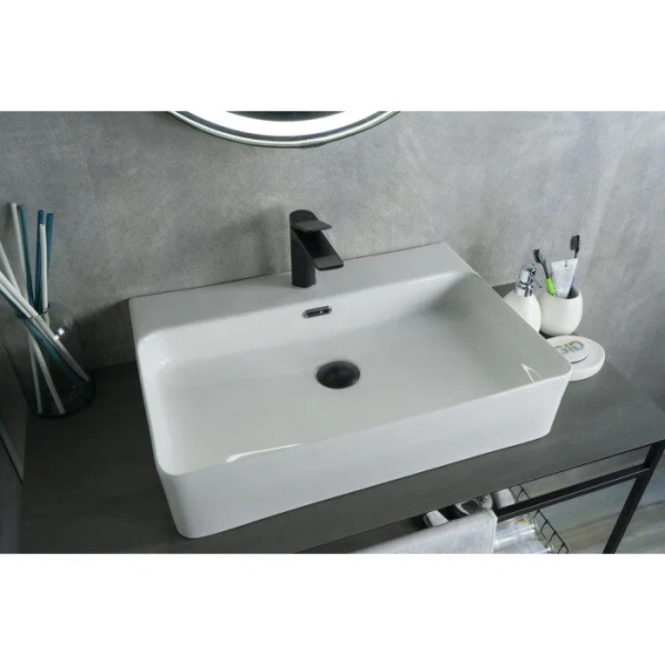 Раковина GID Geometrico N9256 60 см белая - фото 3