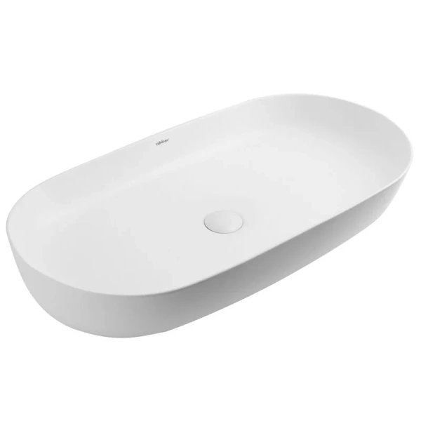 Раковина Abber Bequem 80 см белая матовая - фото 1