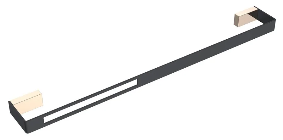 Полотенцедержатель Boheme Q черный/золото - фото 1