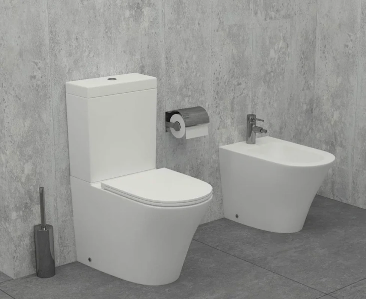 Унитаз компакт Jacob Delafon Rodin+ UJAB102-00 безободковый - фото 2