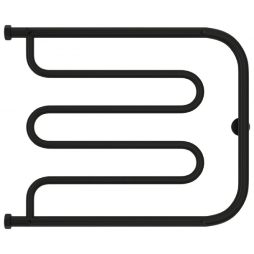 Полотенцесушитель водяной Сунержа Лира 65x50 см матовый чёрный - фото 2