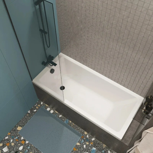 Ванна акриловая Diwo Казань 160 x 70 см, с каркасом, цвет белый, Щ0000055164/Щ0000048581, без гидромассажа, недорогие - фото 6