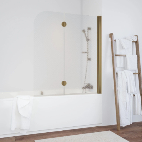 Душевая шторка на ванную стекло ретро Vegas-glass E2V 120 R04 R, стеклянные - фото 5