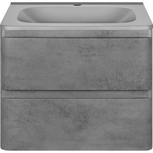 Тумба под раковину подвесная Vincea Vico 58,9 см Beton, серая - фото 7
