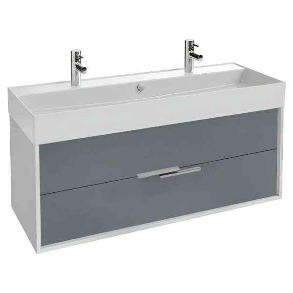 Тумба с раковиной подвесная Jacob Delafon Vivienne EB1669-J5-J54 120 см с ящиками