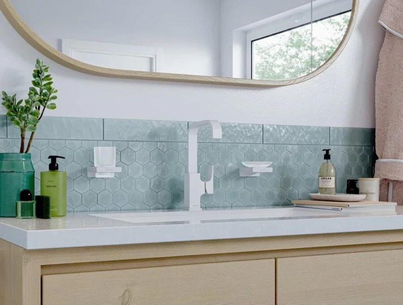 Смеситель для раковины Hansgrohe Metropol матовый белый, для раковины - фото 2