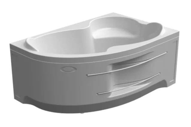 Акриловая ванна Радомир Ирма 2-78-0-1-1-216/2-78-0-2-1-216, 149 x 96.5 см, L/R, фронтальный экран, полотенцедержатель, каркас в комплекте, белая, 150 см - фото 8