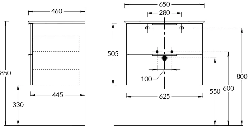 Тумба под раковину подвесная Kerama Marazzi Piano Forte 65 см белая, моноблок - фото 5