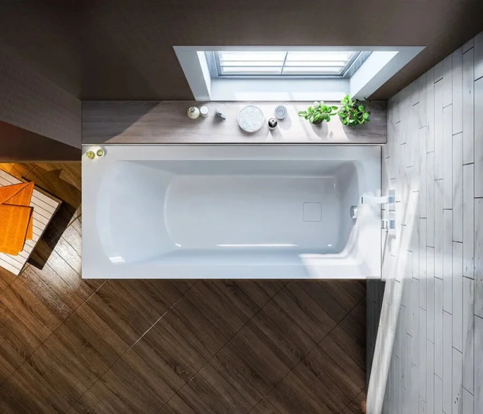 Ванна акриловая Bas Аякс В 00127, 150 х 70 см, белый, прямоугольные - фото 5