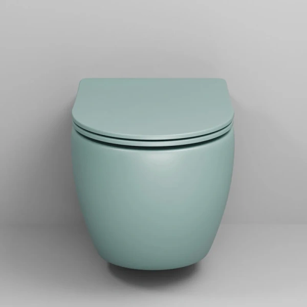 Унитаз подвесной Grossman Color мятный матовый, цветные - фото 6