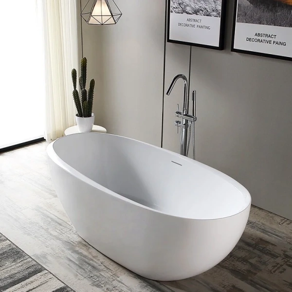 Акриловая ванна Abber 170х80 см белая - фото 3