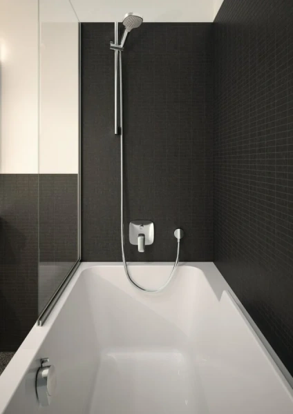Смеситель для ванны хром Hansgrohe Logis, для душа - фото 2