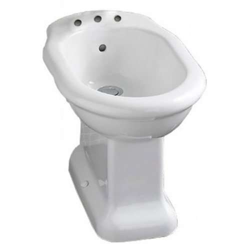 Биде напольное Devon & Devon Etoile белое на 3 отверстия - фото 1