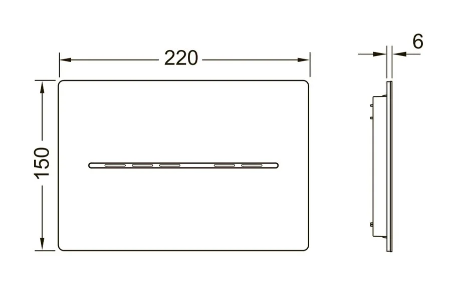 Клавиша смыва Tece TECEsolid 924046 электронная - фото 2