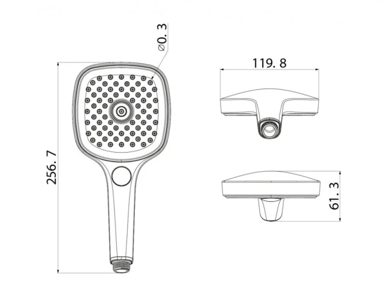 Лейка для душа IDDIS Slide SLI3F0 пластик - фото 2