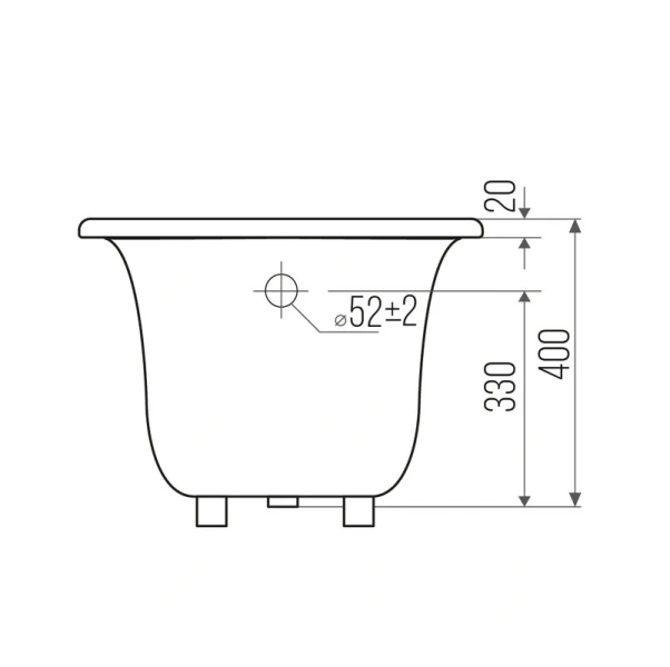 Ванна чугунная Goldman Classic 160х70 CL16070 белая - фото 3