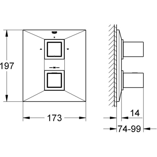Схема, скрытого монтажа, встраиваемые в стену - фото 6