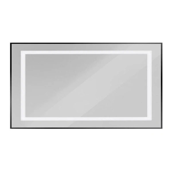 Зеркало с подсветкой BelBagno Kraft 140 см черное - фото 1