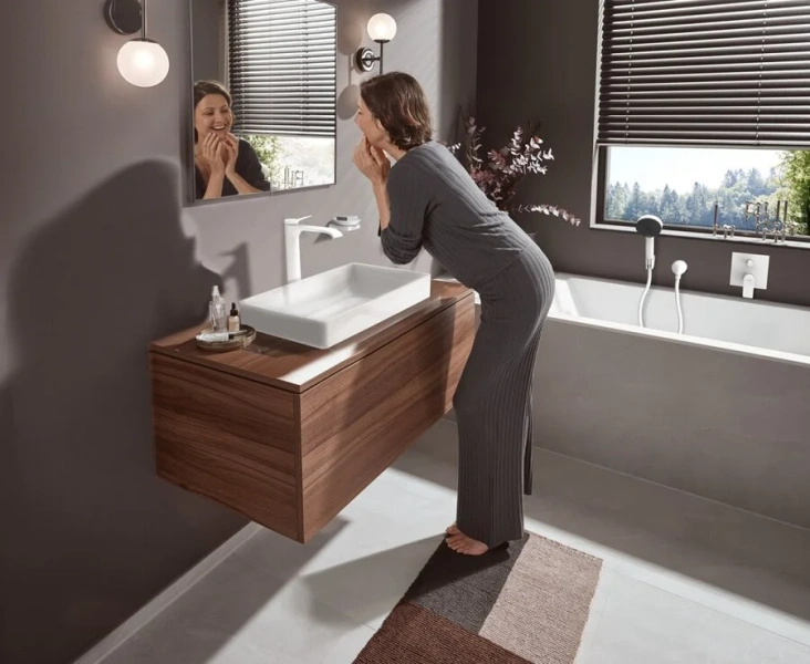 Смеситель для душа Hansgrohe Vivenis белый матовый, современные, hi-tech - фото 3