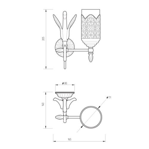 Стакан для ванной Migliore Luxor стекло - фото 2