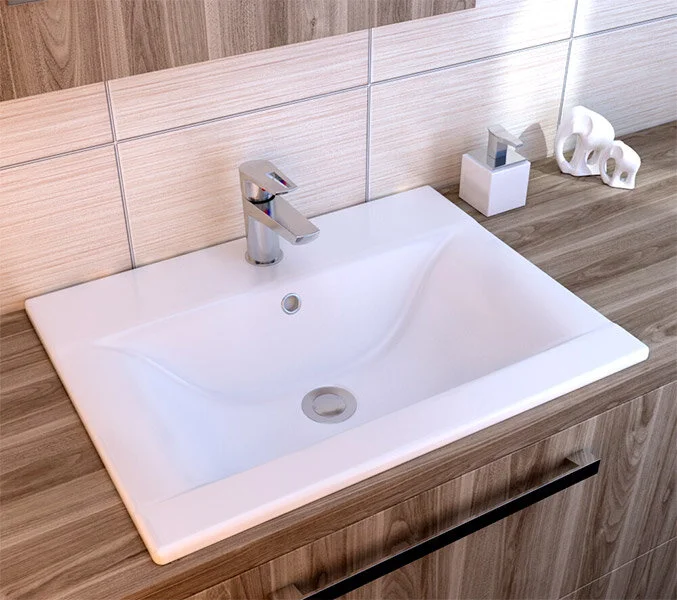 Раковина Cersanit Ontario 50 см встраиваемая, белая - фото 4