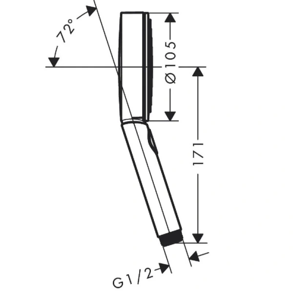 Лейка для душа Hansgrohe Pulsify 24100 3 струи - фото 2