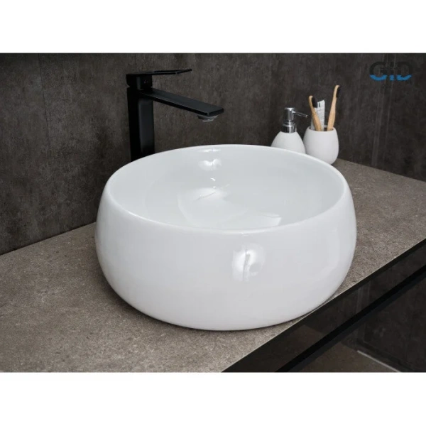 Раковина GID Esfera N9140 40 см белая - фото 4