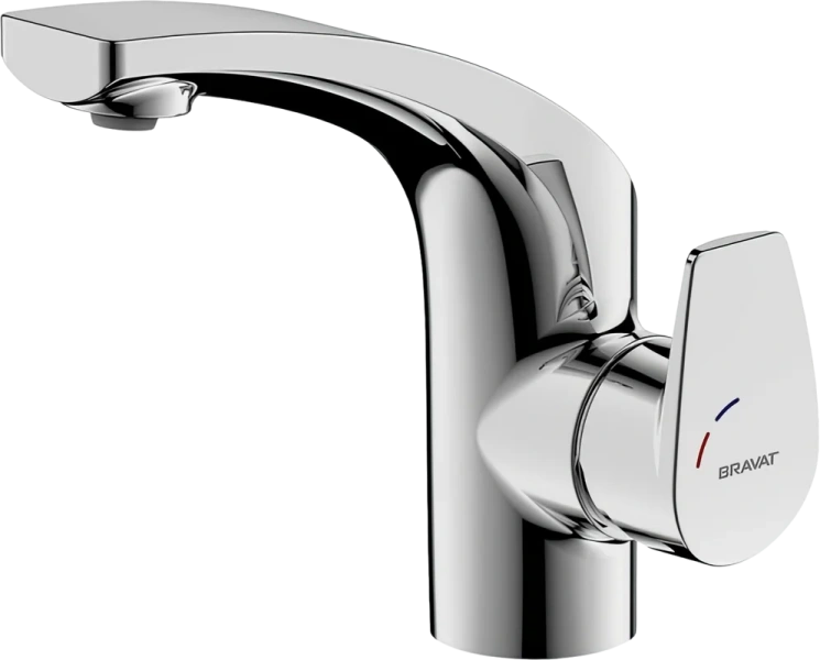 Смеситель для раковины Bravat Nizza с донным клапаном - фото 1