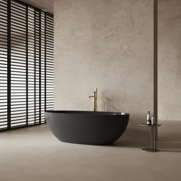 Ванна карбоновая Abber Karbon 170x75 см овальная, без гидромассажа, большие - фото 6