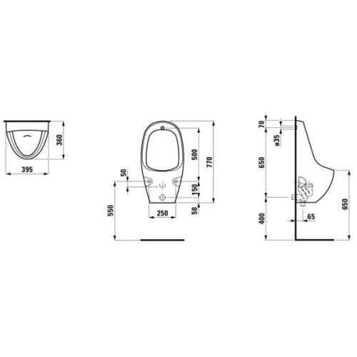 Писсуар Laufen Tamaro 8.4009.0 - фото 3