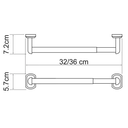 Полотенцедержатель WasserKRAFT Oder хром - фото 2