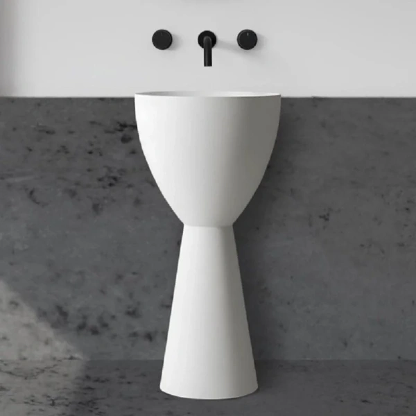 Раковина напольная Abber Stein с донным клапаном - фото 1