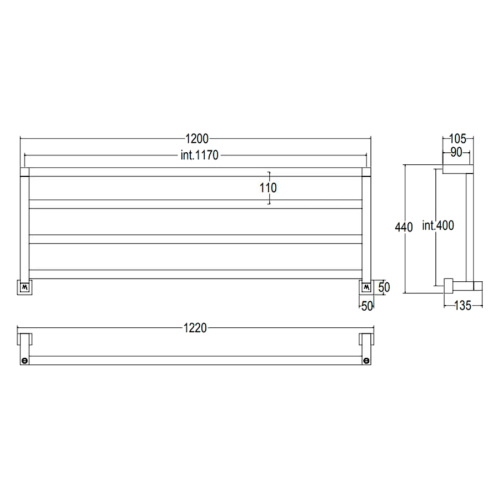 Полотенцесушитель водяной Margaroli Panorama 730-4 - фото 2