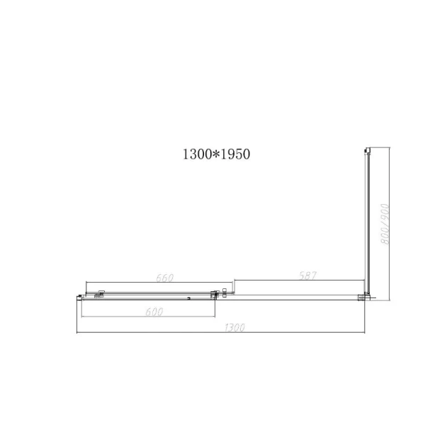 Душевой уголок Vincea Slim-N 130х90 см профиль черный стекло тонированное - фото 3