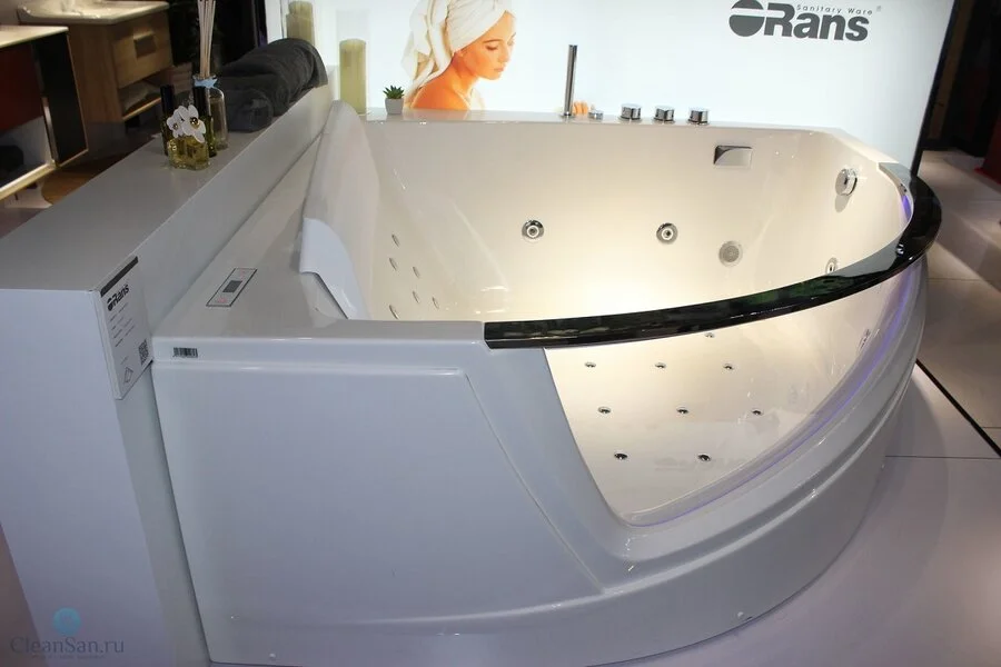 Ванна гидромассажная акриловая Orans BT-65107, 150 х 150 см, угловые, приставные, встраиваемые - фото 6