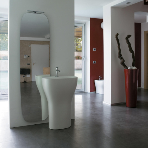 Раковина напольная Globo Genesis GEM6, белые - фото 4