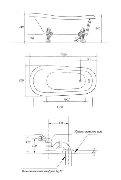 Ванна из искусственного камня Migliore Bella 170х80 см фурнитура хром, овальные - фото 5