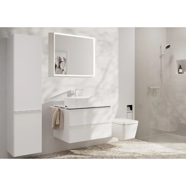 Смеситель для раковины Hansgrohe Tecturis E матовый белый - фото 3