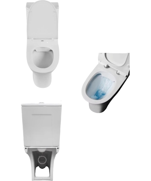 Унитаз компакт Ceruttispa Bernina безободковый - фото 2