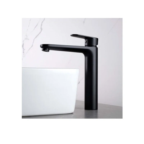 Смеситель для раковины Акватек Ника черный матовый, на столешницу - фото 6