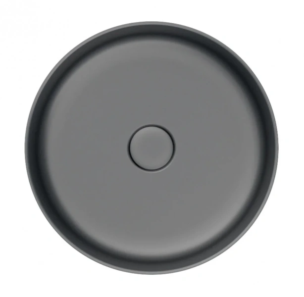 Раковина IDDIS Ray 35,5 см серая матовая, накладные (на столешницу), пристенные - фото 3